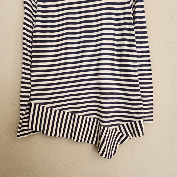 CAbi Bengal Navy & White Striped Tee Size Small Style #256 - Picture 10 of 12